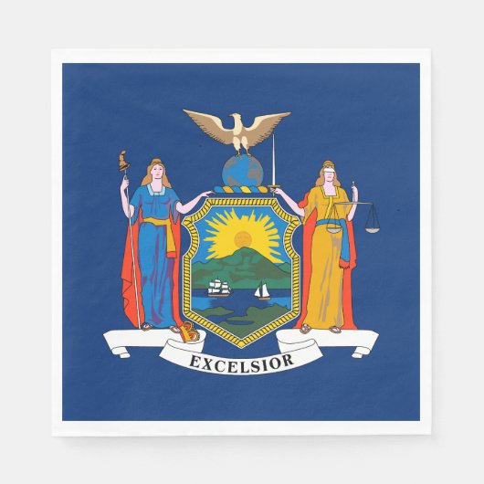 Staatsflagge in New York Serviette (Vorderseite)