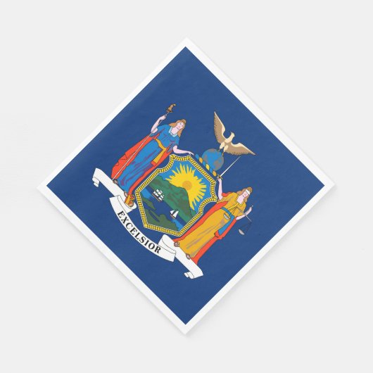 Staatsflagge in New York Serviette (Ecke)