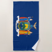 Staatsflagge in New York Strandtuch (Vorderseite)