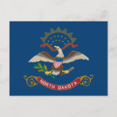 Staatsflagge in Nord-Dakota Postkarte (Vorderseite)