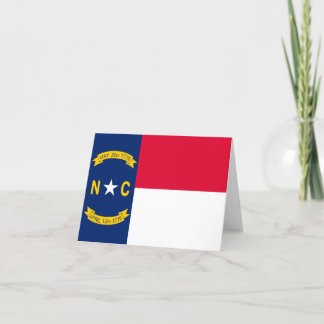 Staatsflagge in North Carolina Karte