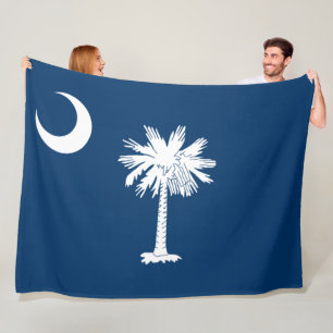 Staatsflagge in South Carolina Fleecedecke