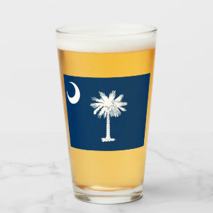 Staatsflagge in South Carolina Glas