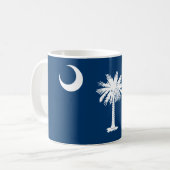 Staatsflagge in South Carolina Kaffeetasse (Vorderseite Links)