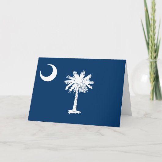 Staatsflagge in South Carolina Karte (Vorderseite)