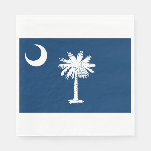 Staatsflagge in South Carolina Serviette (Vorderseite)