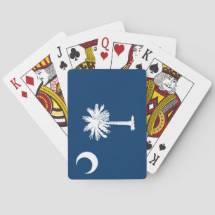 Staatsflagge in South Carolina Spielkarten