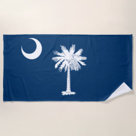Staatsflagge in South Carolina Strandtuch