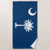 Staatsflagge in South Carolina Strandtuch (Vorderseite)