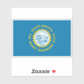 Staatsflagge in Süddakota Aufkleber (Blatt)