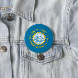Staatsflagge in Süddakota Button