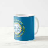 Staatsflagge in Süddakota Kaffeetasse (VorderseiteRechts)