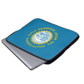 Staatsflagge in Süddakota Laptopschutzhülle (Vorne Knopf)