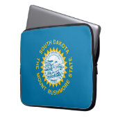 Staatsflagge in Süddakota Laptopschutzhülle (Vorderseite Links)