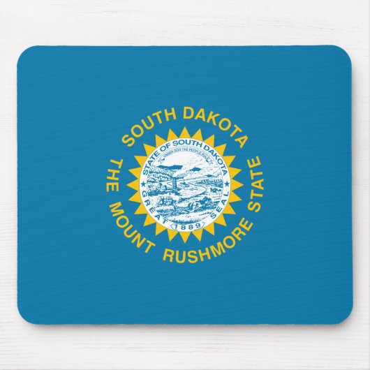 Staatsflagge in Süddakota Mousepad (Vorne)