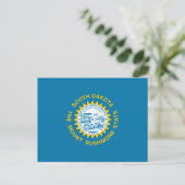 Staatsflagge in Süddakota Postkarte (Stehend Vorderseite)