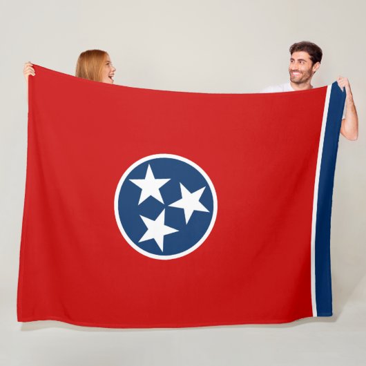 Staatsflagge in Tennessee Fleecedecke (Beispiel)
