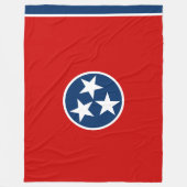 Staatsflagge in Tennessee Fleecedecke (Vorderseite)