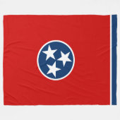 Staatsflagge in Tennessee Fleecedecke (Vorderseite (Horizontal))