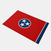 Staatsflagge in Tennessee Fußmatte (Schrägansicht)