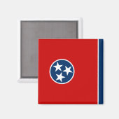 Staatsflagge in Tennessee Magnet (Vorderseite/Rückseite)