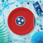 Staatsflagge in Tennessee Pappteller (Party)