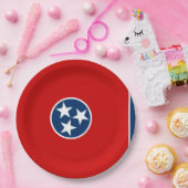 Staatsflagge in Tennessee Pappteller (Party)