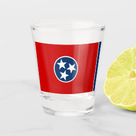 Staatsflagge in Tennessee Schnapsglas