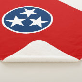 Staatsflagge in Tennessee Sherpadecke (3/4)