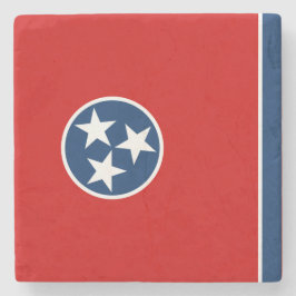Staatsflagge in Tennessee Steinuntersetzer