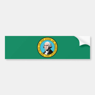 Staatsflagge in Washington Autoaufkleber