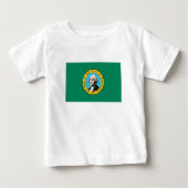 Staatsflagge in Washington Baby T-shirt (Vorderseite)