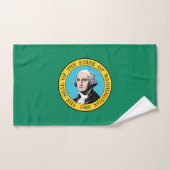 Staatsflagge in Washington Badhandtuch Set (Handtuch)