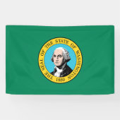 Staatsflagge in Washington Banner (Horizontal)