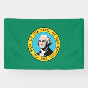 Staatsflagge in Washington Banner