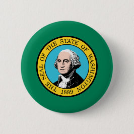 Staatsflagge in Washington Button