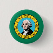 Staatsflagge in Washington Button (Vorderseite)