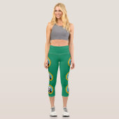 Staatsflagge in Washington Capri Leggings (Vorderseite)