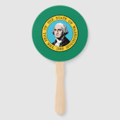 Staatsflagge in Washington Fächer (Rückseite)