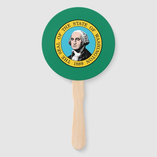 Staatsflagge in Washington Fächer (Vorderseite)