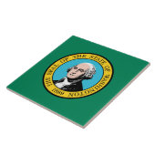 Staatsflagge in Washington Fliese (Seite)