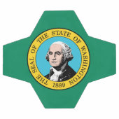 Staatsflagge in Washington Fußball (Flach)