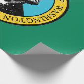 Staatsflagge in Washington Geschenkpapier (Ecke)