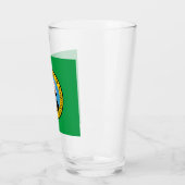 Staatsflagge in Washington  Glas (Links)