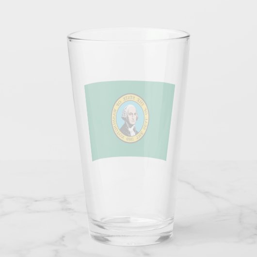 Staatsflagge in Washington Glas (Rückseite)