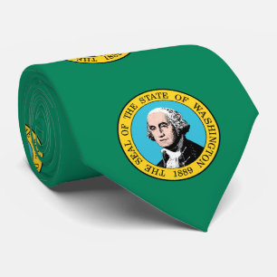 Staatsflagge in Washington Krawatte