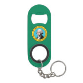Staatsflagge in Washington Mini Flaschenöffner (Rückseite)