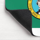 Staatsflagge in Washington Mousepad (Ecke)