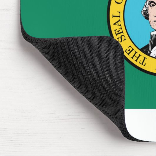 Staatsflagge in Washington Mousepad (Ecke)