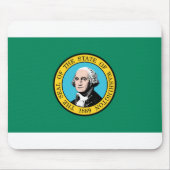 Staatsflagge in Washington Mousepad (Vorne)